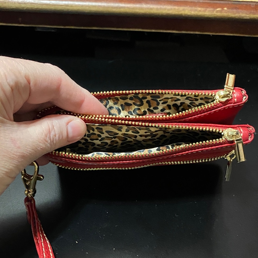 Vintage Celsius Red Leather Wristlet - Picture 14 of 14
